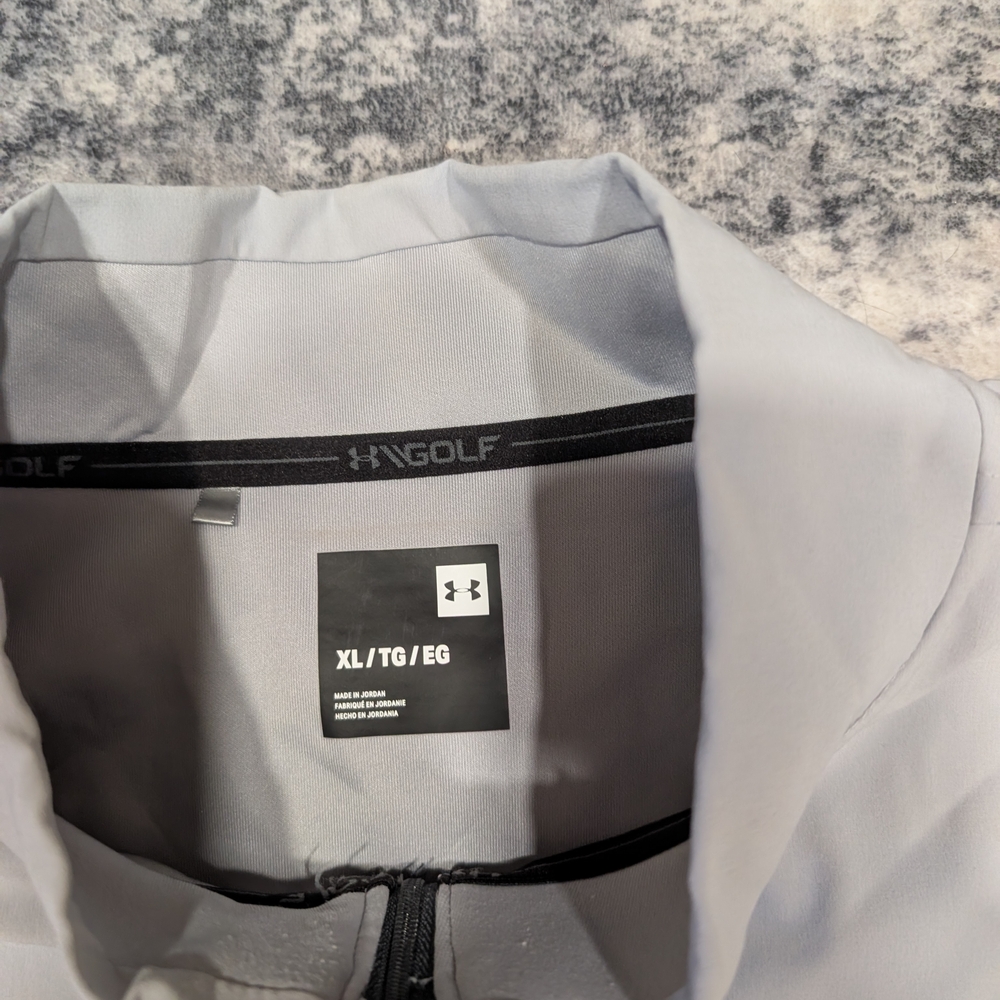 Under Armour Light Gray Golf Pullover - Picture 2 of 3